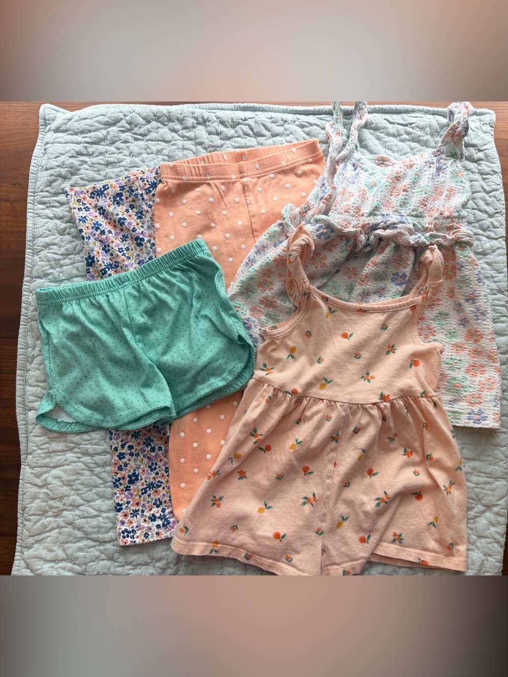 Girls 3T Bundle 5pc Carter's Little Lass Just One You Summer Mix